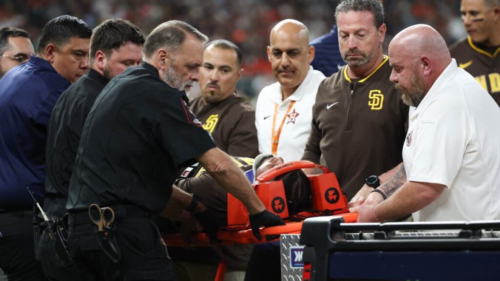 Luis Arraez se recupera tras el choque en Houston