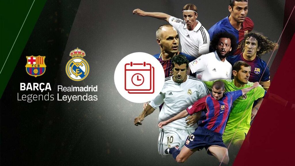 Las leyendas del Barcelona y Real Madrid se enfrentan en México