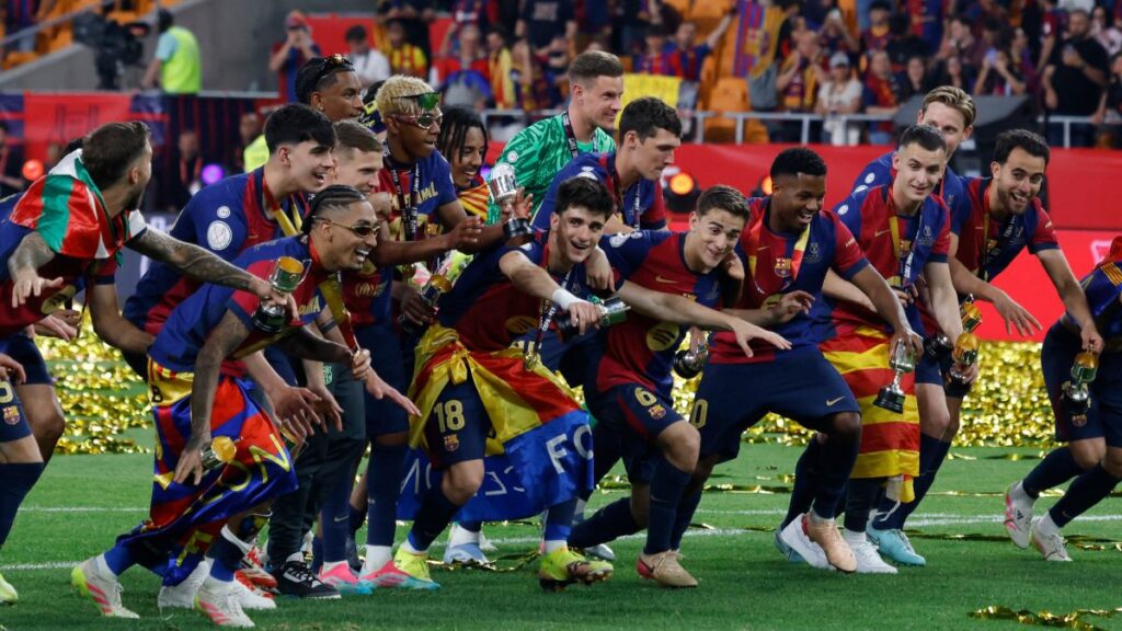 El Barcelona festejó el título de la Copa del Rey