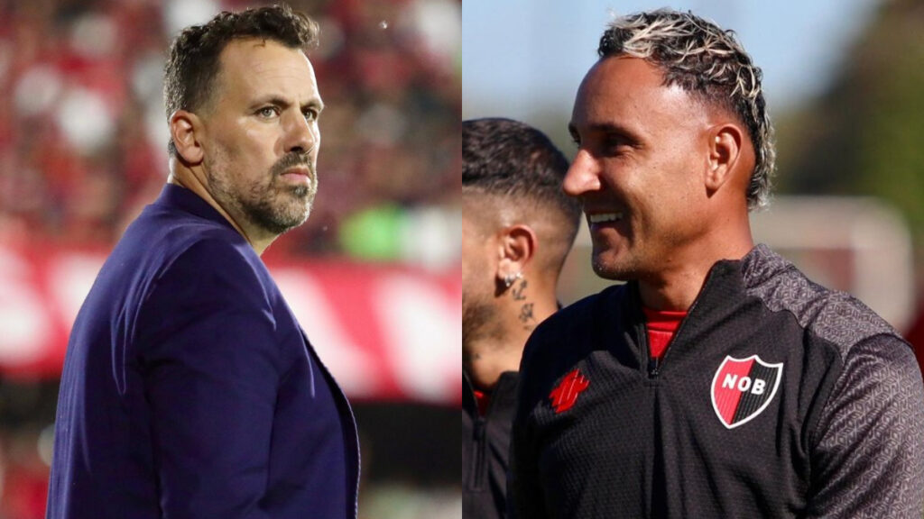 Fabbiani y Navas, protagonistas de la semana en Newell's. (Newell's - X)