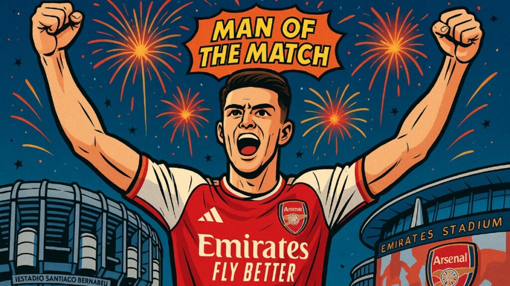 Declan Rice brilló ante el Real Madrid como nadie | Chatgpt Image
