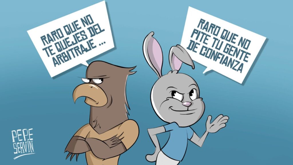 La ilustración de Pepe Servin respecto a la eliminación de América