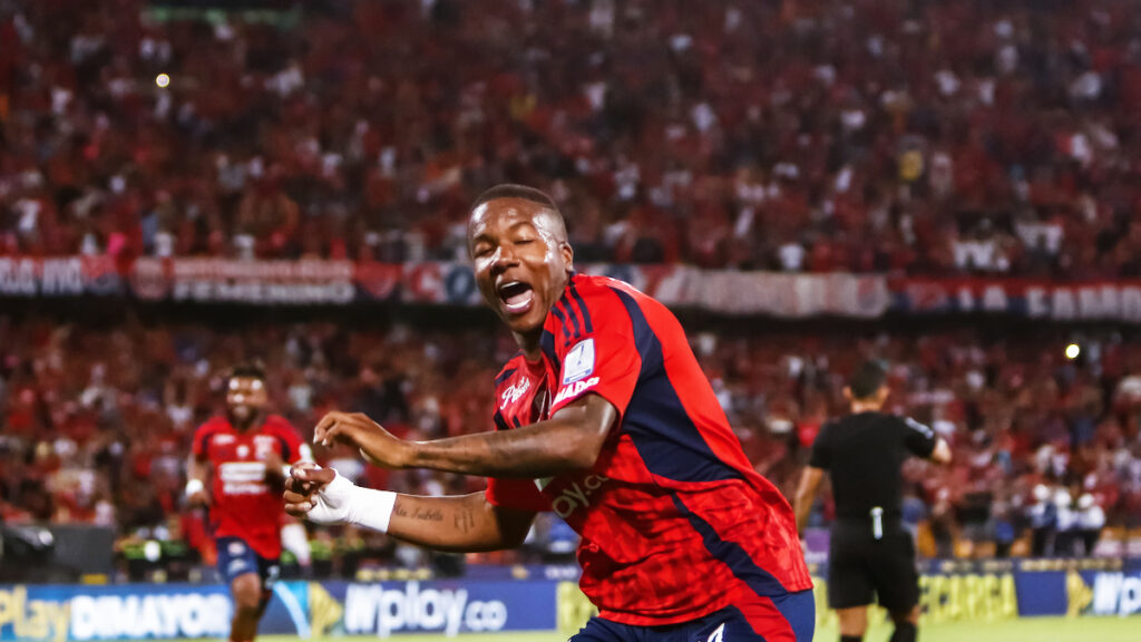 Francisco Chaverra celebra un gol. - Vizzor Image.