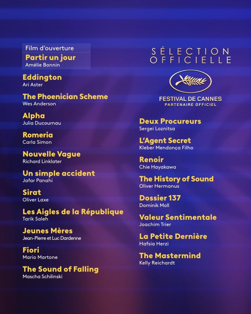 La lista de las películas nominadas en Cannes 2025 | X: @francetvcinema