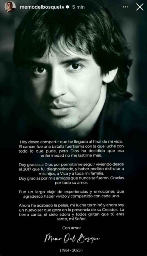 Muere Guillermo del Bosque