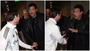 Messi conoce a Lionel Richie en Miami, el artista que inspiró su nombre