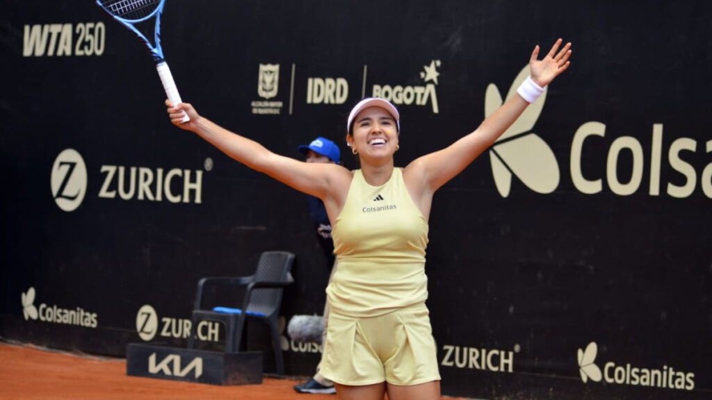 Camila Osorio, campeona del WTA 250 de Bogotá 2025. - @fedecoltenis.