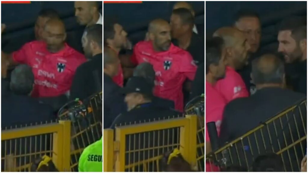 ¡Pierde la cabeza! Guido Pizarro cachetea al auxiliar de Martín Demichelis tras ser expulsado en el Clásico Regio