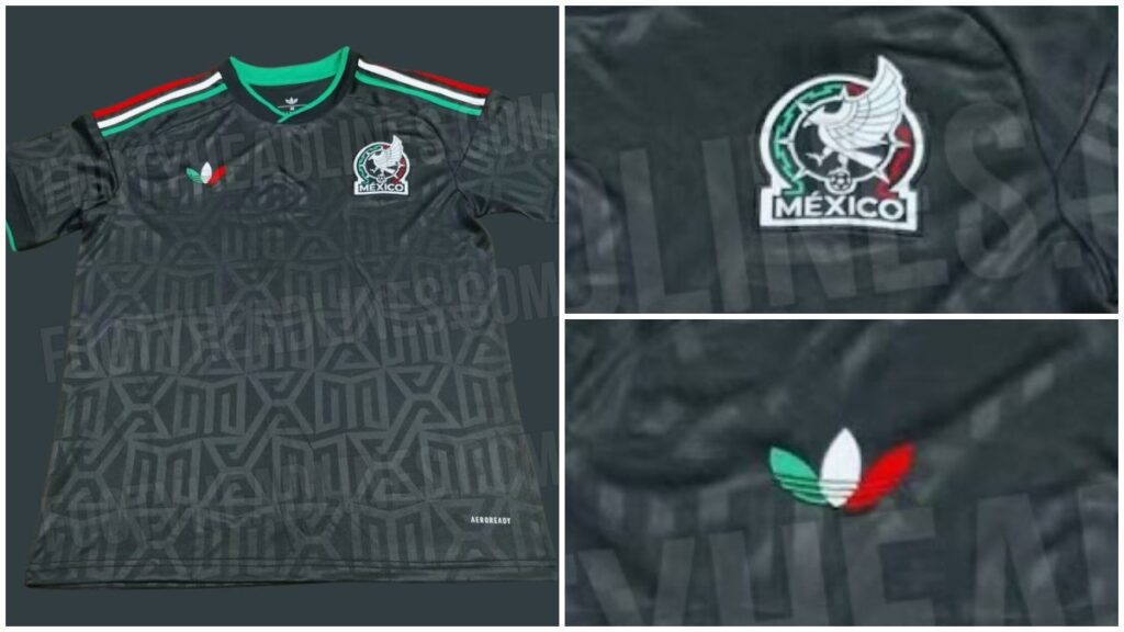Tercera equipación de la selección mexicana.