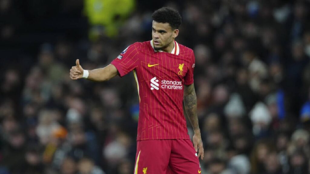 Luis Díaz con Liverpool / AP