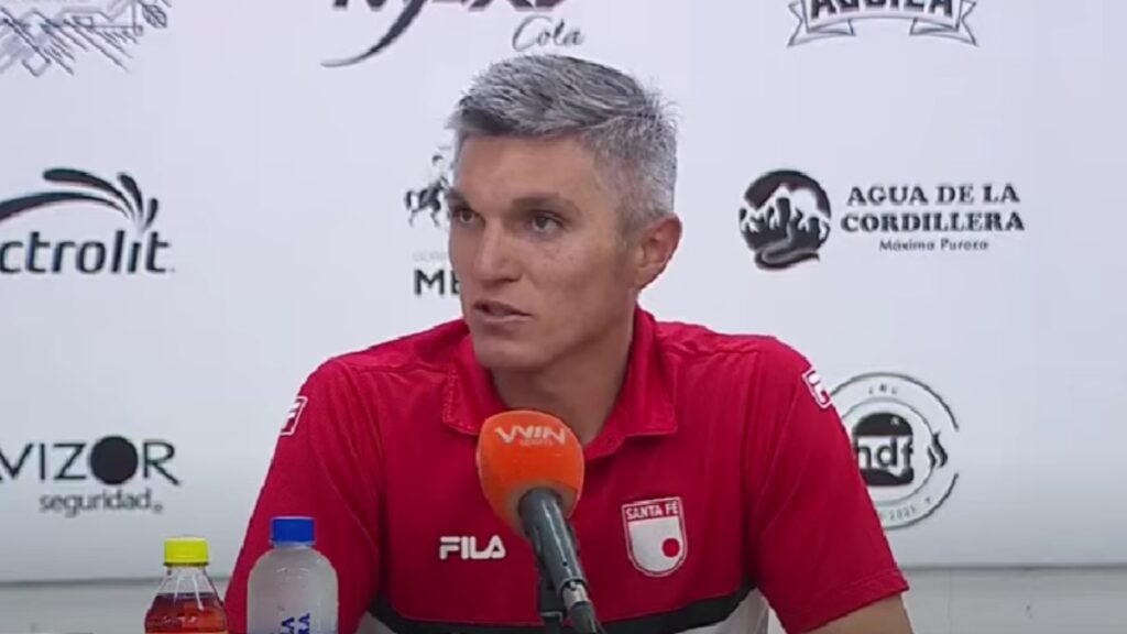 Daniel Torres en rueda de prensa | Captura de pantalla Win Sports.