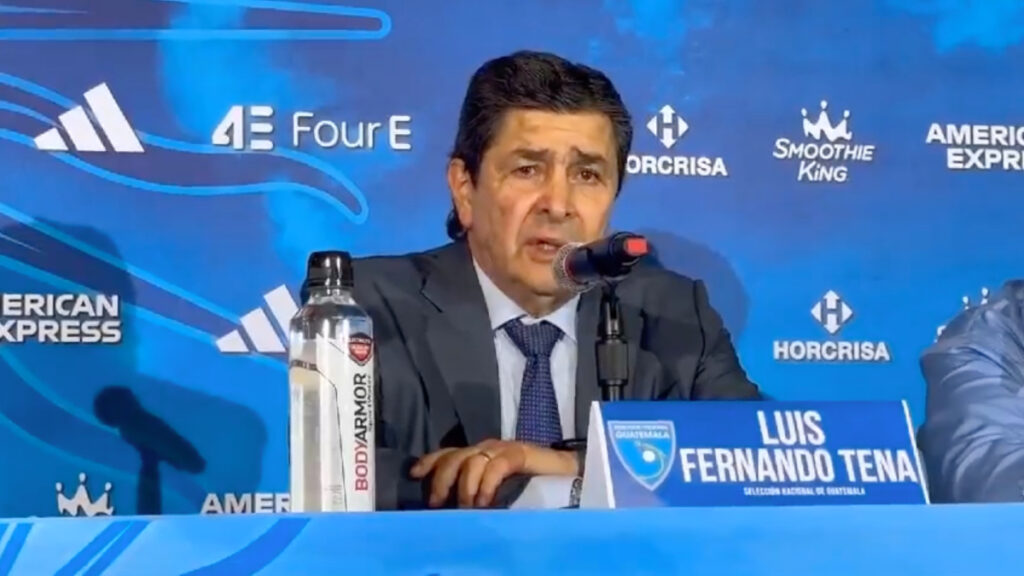 Luis Fernando Tena, DT de Guatemala. (Captura Fedefut)