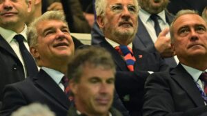 Laporta se suma a la indignación del Barcelona contra el arbitraje de Marciniak en Milán: “Nos perjudicaron”