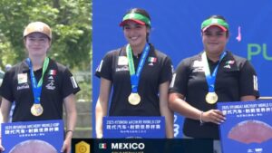 ¡Medalla de oro para México! El equipo femenil arrasa en la Copa del Mundo de Tiro con Arco en Shanghái