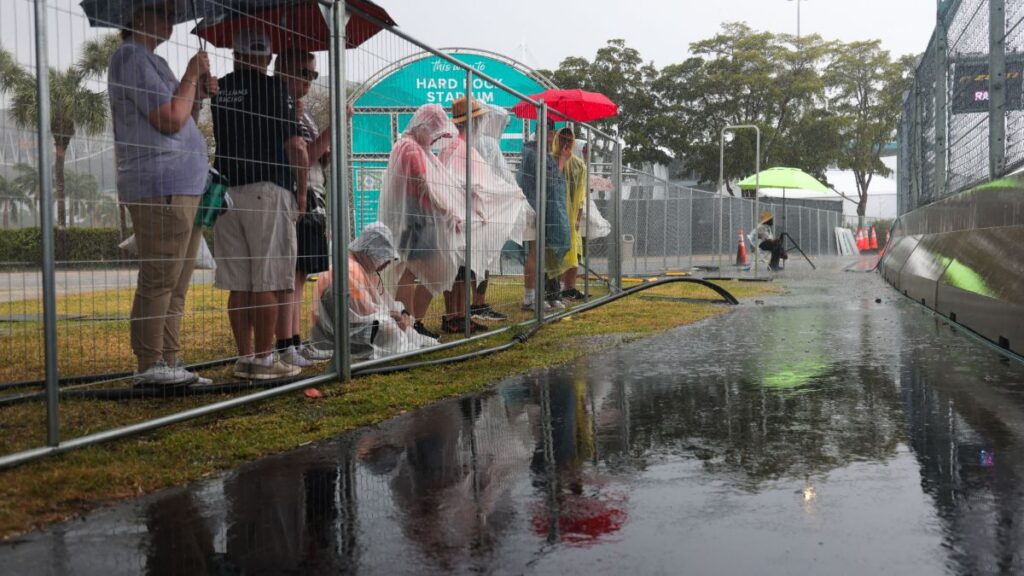 El Gran Premio de Miami está en riesgo por tormenta eléctrica