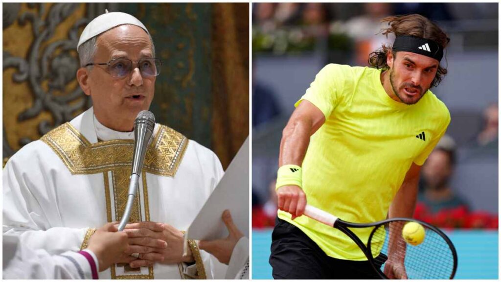 Tsitsipas dice que jugaría tenis contra el Papa Leon XIV